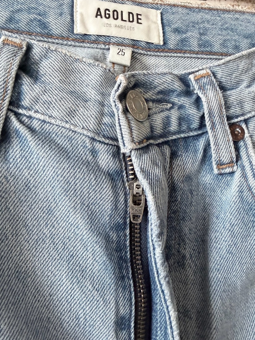 Agolde Pinch Waist High Rise Kick Jeans in Riptide - Picture 7 of 13